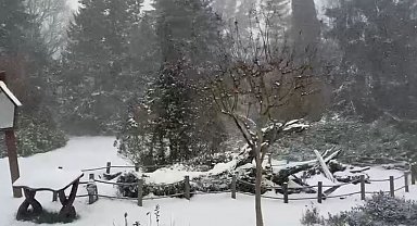 Sarıyer'in yüksek kesimleri karla kaplandı