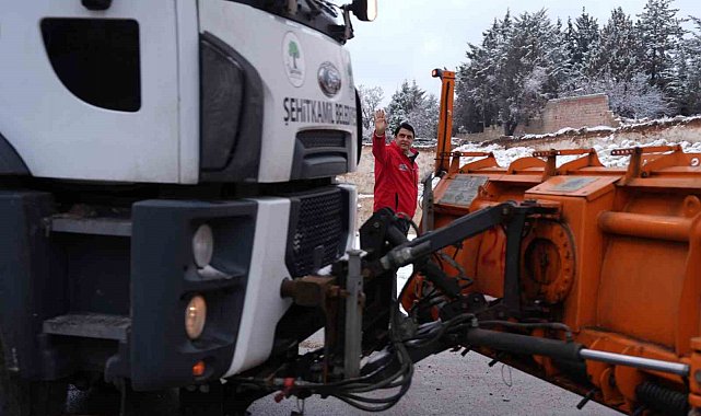 Şehitkamil'de kar mesaisi