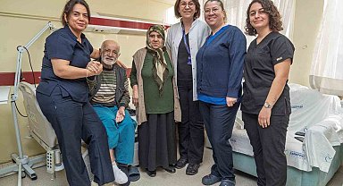 Şeker hastası 83 yaşındaki yaşlı adam ampütasyondan son anda kurtuldu