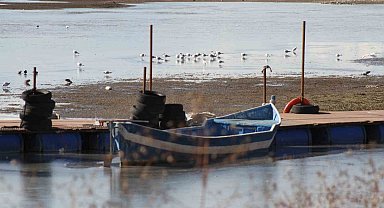 Şiddetli soğuklar Beyşehir Gölü kıyılarının buz tutmasına yol açtı
