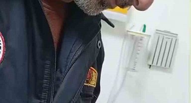 Sıkışan yüzük itfaiye ekiplerince çıkarıldı