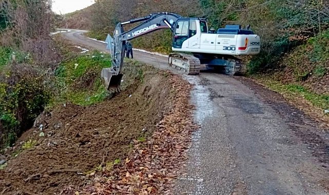 Sinop'ta heyelan önleme mesaisi