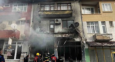 Sinop'ta motosiklet tamirhanesinde yangın: 1 yaralı