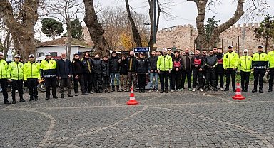 Sinop'ta motosikletli kuryelere hayat kurtaran uyarılar