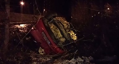 Sinop'ta takla atan otomobilin sürücüsü hayatını kaybetti