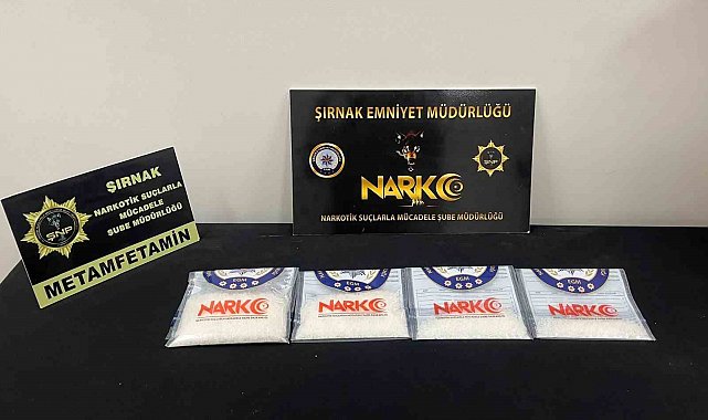 Şırnak'ta narkotik operasyonu: Yarım kilo metamfetamin ele geçirildi