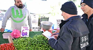 Şişli'de semt pazarlarında fahiş fiyat denetimi