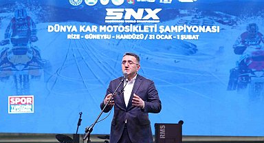 SNX Türkiye Dünya Kar Motosikleti Şampiyonası'nın açılış seremonisi Rize'de gerçekleştirildi