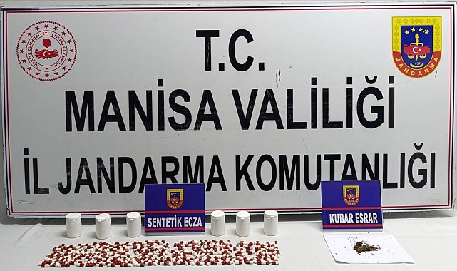 Soma'da 302 sentetik ecza ele geçirildi