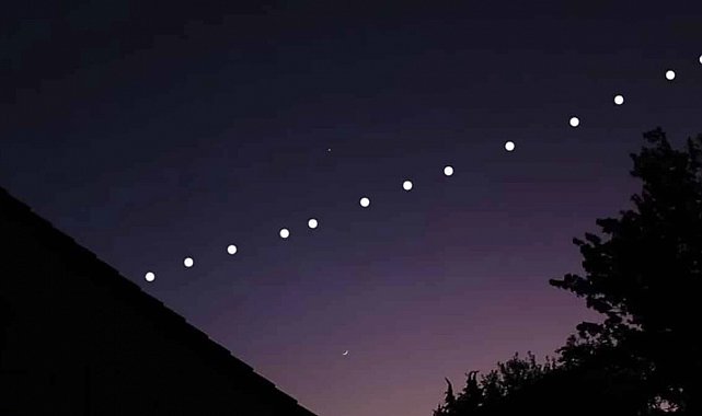 Starlink uyduları Hakkari'de görüntülendi