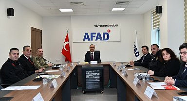 Süleymanpaşa'da AFAD ekiplerinin mahalle bazlı müdahale alanları belirlendi
