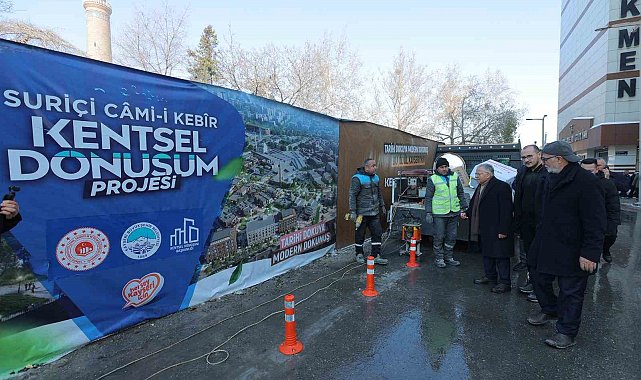 Suriçi Camikebir Kentsel Dönüşüm Projesi'ndeki çalışmalar yerinde incelendi