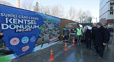 Suriçi Camikebir Kentsel Dönüşüm Projesi'ndeki çalışmalar yerinde incelendi