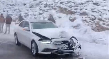 TAG Otoyolu Gaziantep kesiminde çok sayıda kaza meydana geldi