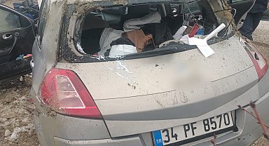 Takla atan otomobilin sürücüsü yaralandı