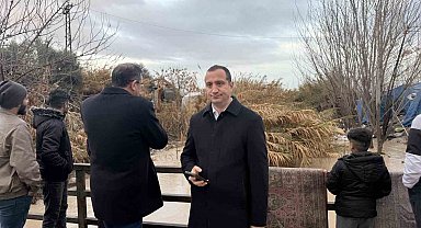 Tarsus'ta yağmurdan zarar gören bölgede inceleme