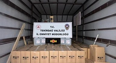Tekirdağ'da kaçakçılığa darbe: Tonlarca kaçak ürün ele geçirildi, 18 şüpheli gözaltında