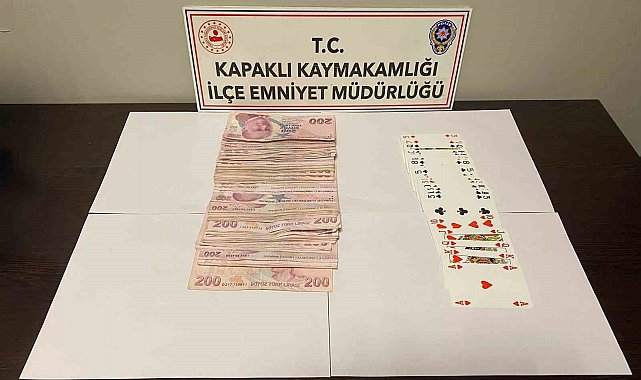 Tekirdağ'da kumar operasyonu: 81 bin lira ceza
