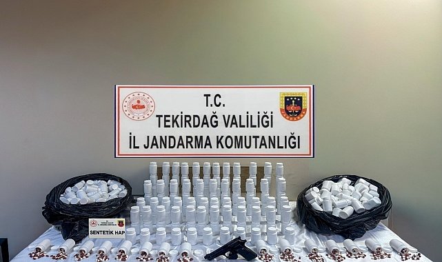 Tekirdağ'da narkotik operasyonu: Yüklü miktarda sentetik ecza ele geçirildi