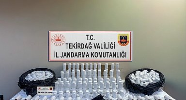 Tekirdağ'da narkotik operasyonu: Yüklü miktarda sentetik ecza ele geçirildi