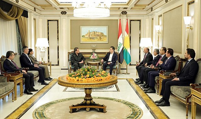 Terör örgütü SDG elebaşı Mazlum Abdi, ABD'li Özel Temsilci Barrack ve IKBY Başkanı Barzani ile görüştü