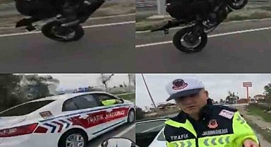 Ters yönde akrobatik hareketler pahalıya patladı: 30 bin TL ceza yediler