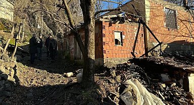 Tokat'ta evde çıkan yangında 50 çuval fındık kül oldu