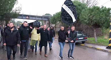 TORKU'ya siyah tabutlu eylem