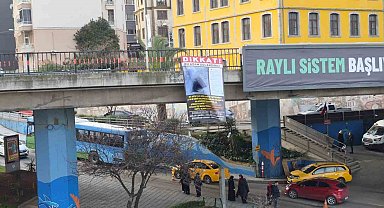 Trabzon'da garip afiş