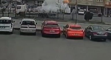 Trabzon'da seyir halindeki tüp kamyonunda korkutan patlama