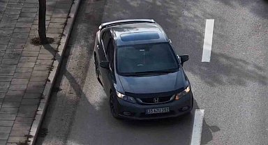 Trafik denetiminden kaçmak isteyen sürücü dronla tespit edildi: Para cezası uygulandı
