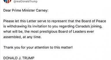 Trump, Kanada Başbakanı Carney'e yaptığı Gazze Barış Kurulu'na katılım davetini geri çekti