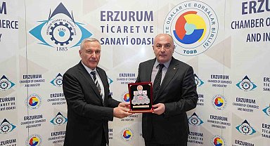 TSKGV temsilcisi Avcı, ETSO Başkanı Özakalın'ı ziyaret etti