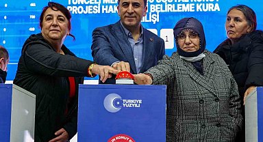 Tunceli'de 875 sosyal konutun kura çekimi gerçekleşti