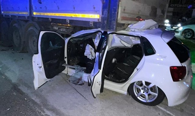 Turgutlu'da trafik kazası: 1 ölü, 2 yaralı