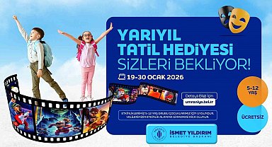 Ümraniye Belediyesi'nden çocuklara yarıyıl tatili hediyesi