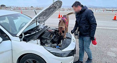 Uyuşturucu tacirleri, narkotik köpeğinden kaçamadı