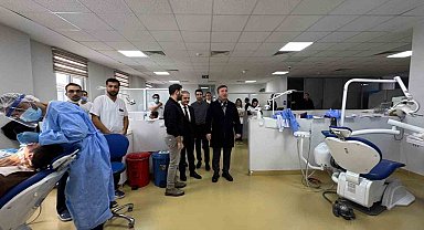 Vali Aydoğdu'dan Ağız ve Diş Sağlığı Hastanesi'ne ziyaret