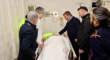 Vali Aydoğdu'dan yaralı polis memurlarına hastane ziyareti