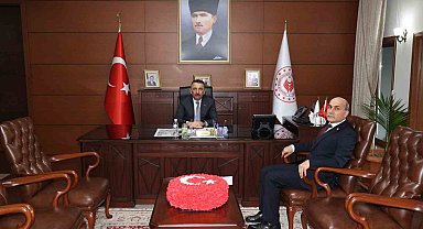 Vali Hacıbektaşoğlu, TTK Genel Müdürü Kiraz'ı kabul etti