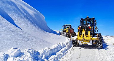 Van'da kardan dolayı kapanan 625 yoldan 586'sı açıldı