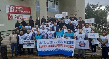 Yalova'da kamuda ücret eşitsizliğine dikkati çektiler