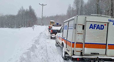 Yalova'da yaylada mahsur kalan 5 kişi kurtarıldı