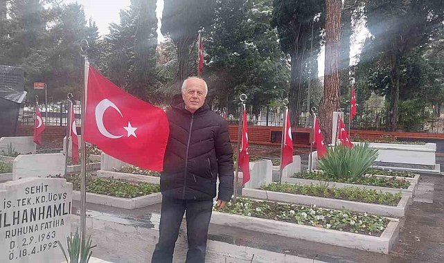 Yeni yılın ilk gününde şehit kardeşini yalnız bırakmadı