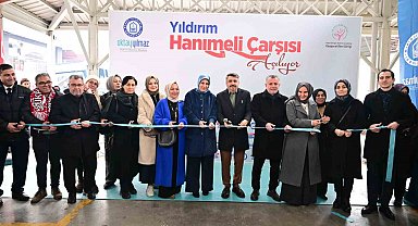 Yıldırım'a hanımeli çarşısı açıldı