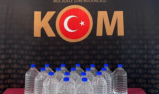 Yozgat'ta 100 litre kaçak alkol ele geçirildi