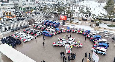 Yozgat'ta emniyet ve jandarmaya 54 yeni araç