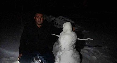 Yozgat'ta kar yağışı yüzleri güldürdü