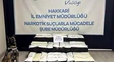 Yüksekova'da 63 kilo metamfetamin ele geçirildi