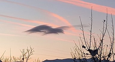 Yüksekova'da gökyüzünde doğa şöleni: Bir bulut onlarca silüet